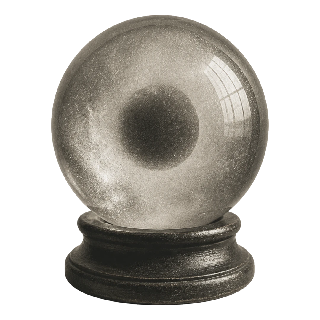 A clouded crystal ball